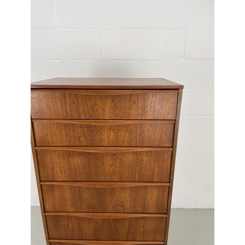 Vintage teak chest of drawers by Frank Guille for Austinsuite, England 1960s