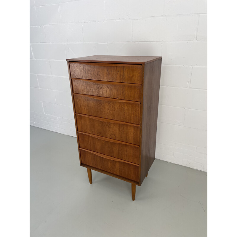 Vintage teak chest of drawers by Frank Guille for Austinsuite, England 1960s