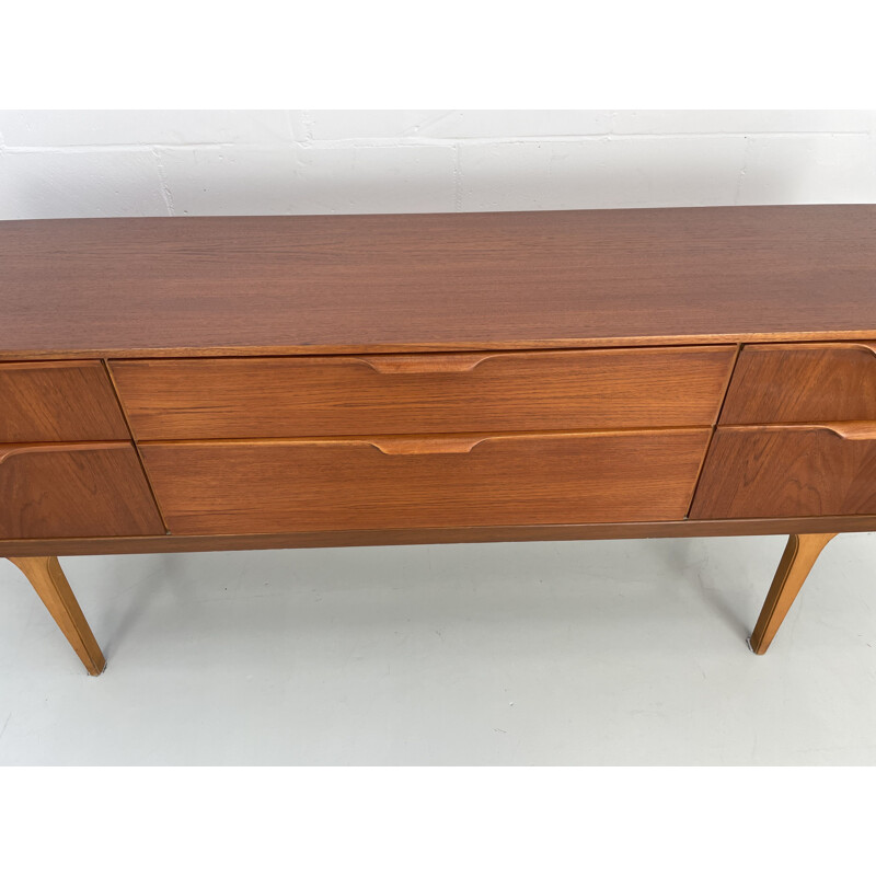 Mid century teak six drawers sideboard by Frank Guille for Austinsuite London, England 1960s