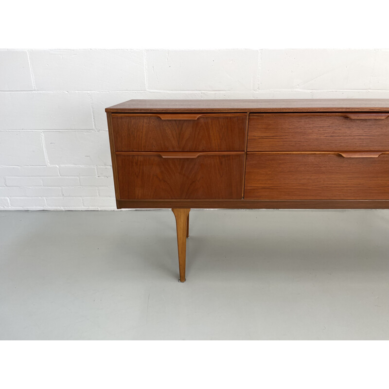 Mid century teak six drawers sideboard by Frank Guille for Austinsuite London, England 1960s