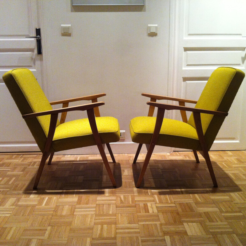 Soviet pair of armchairs - 1960s