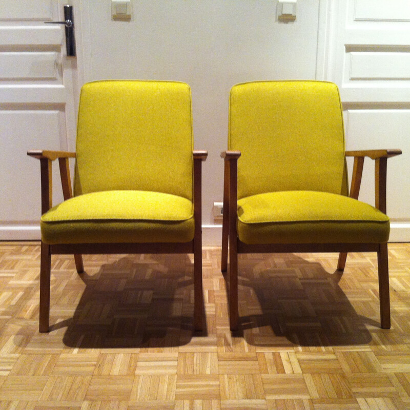 Soviet pair of armchairs - 1960s