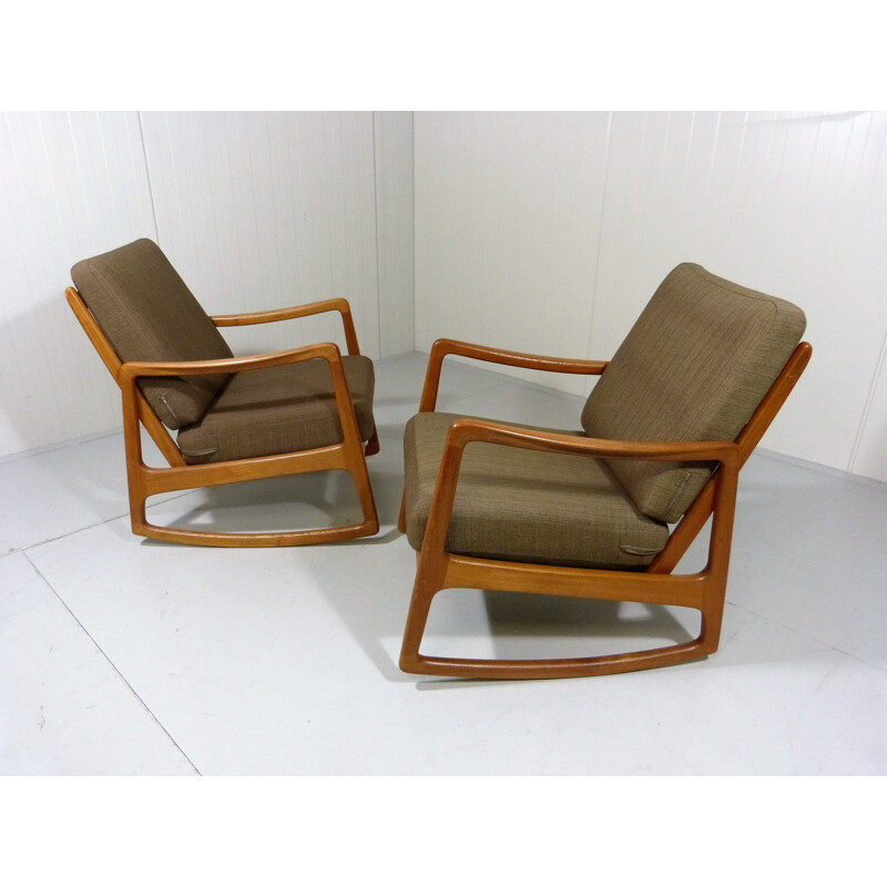 France & Son rocking chair, Ole WANSCHER - 1960s