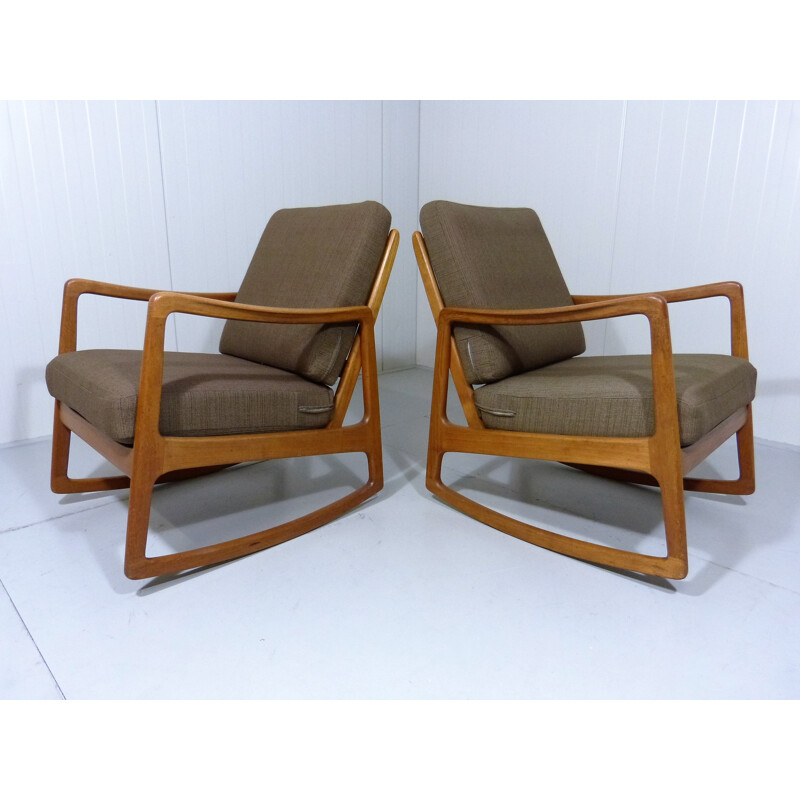 France & Son rocking chair, Ole WANSCHER - 1960s