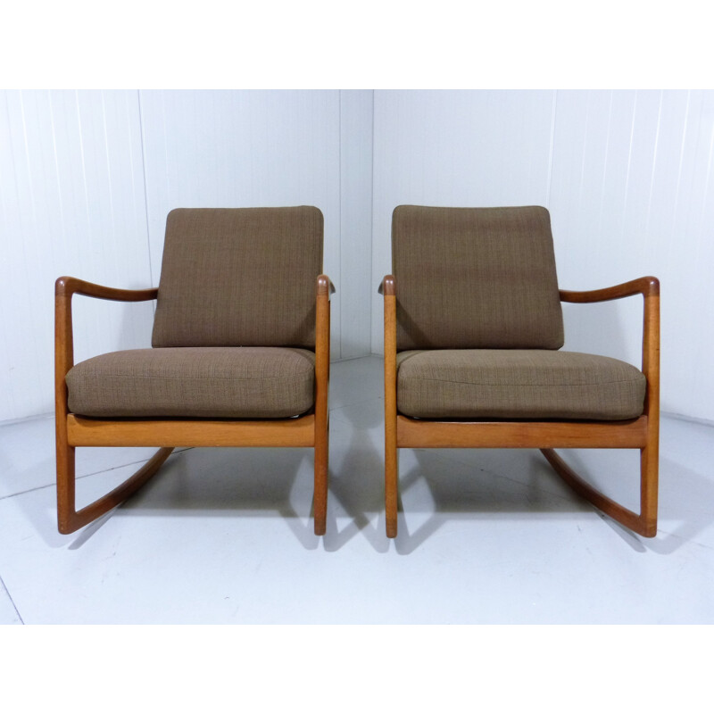 France & Son rocking chair, Ole WANSCHER - 1960s