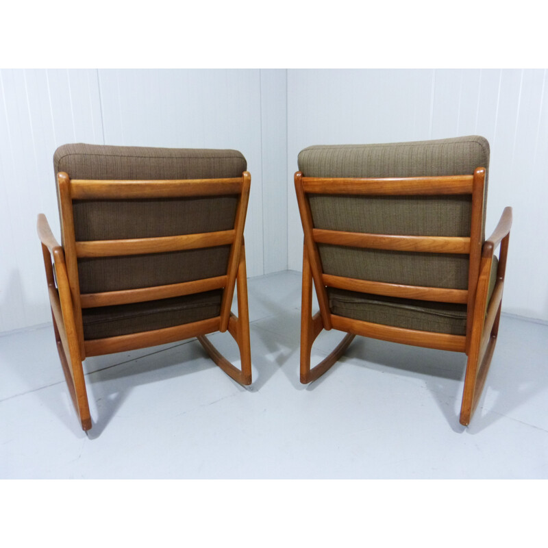 France & Son rocking chair, Ole WANSCHER - 1960s