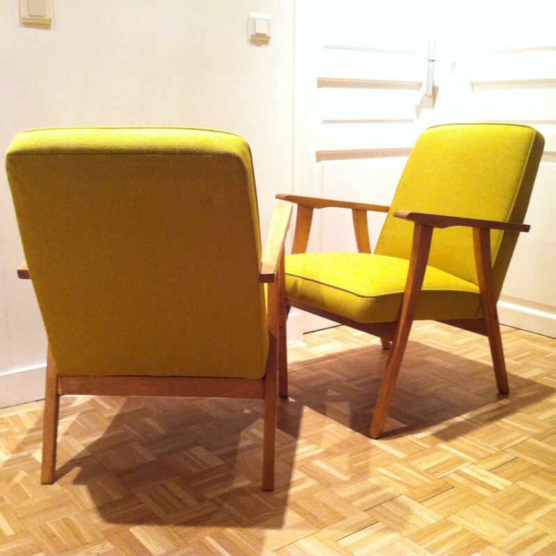 Soviet pair of armchairs - 1960s