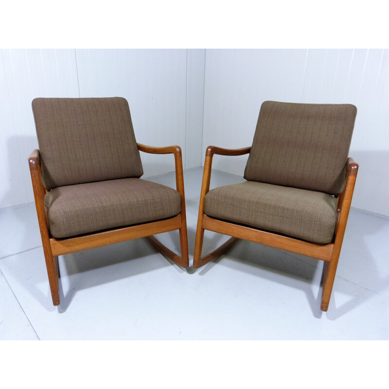 France & Son rocking chair, Ole WANSCHER - 1960s