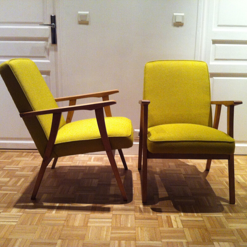 Soviet pair of armchairs - 1960s