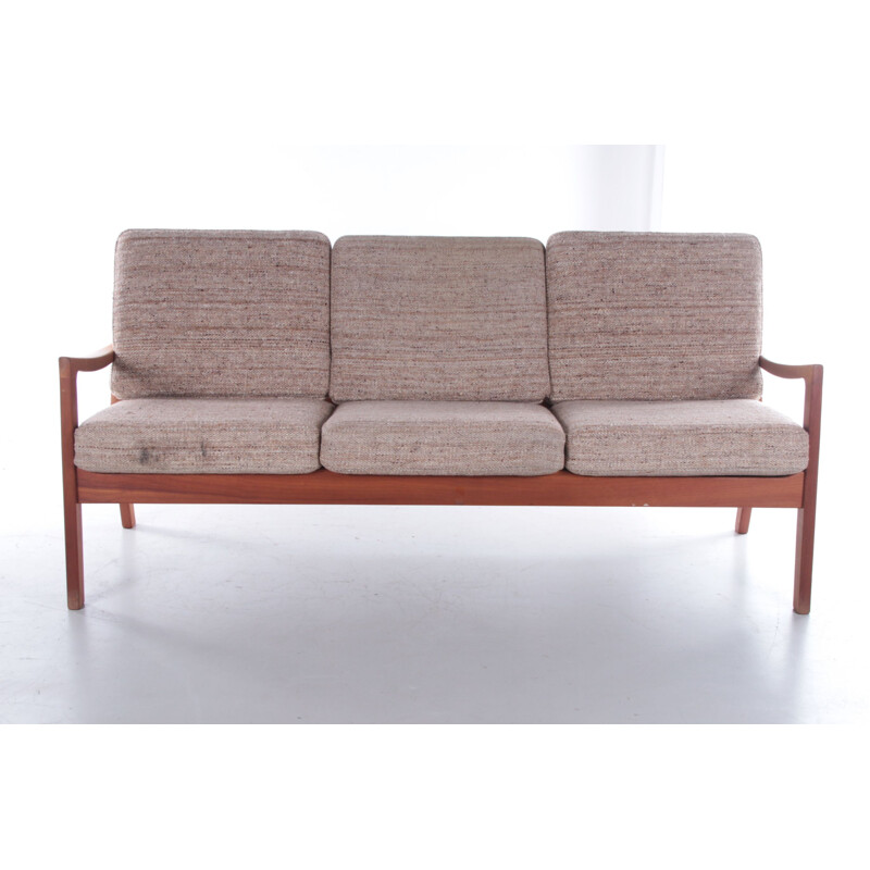 Vintage teak and fabric Boucle living room set by Ole Wanscher for PJ Furniture AS, 1960
