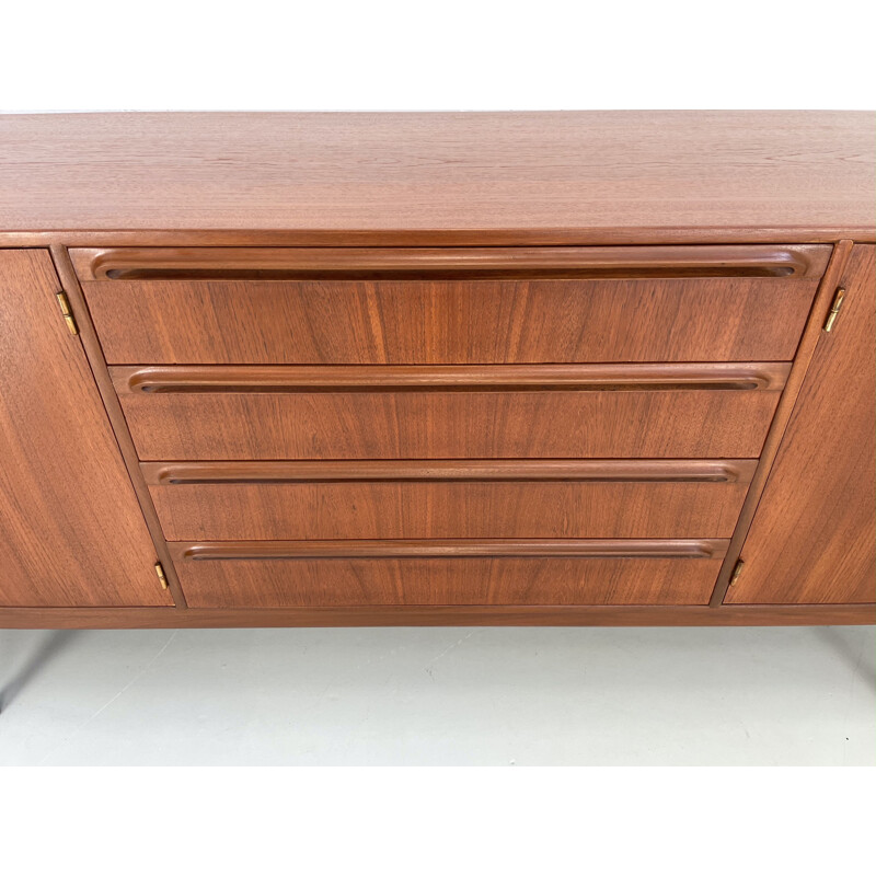 Vintage teak sideboard with 4 doors and 4 drawers for McIntosh, 1960s