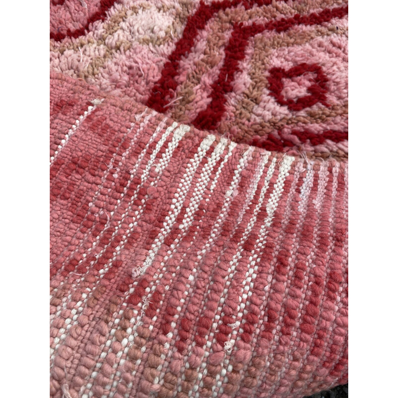 Mid century Berber rug Boujaad handmade in wool