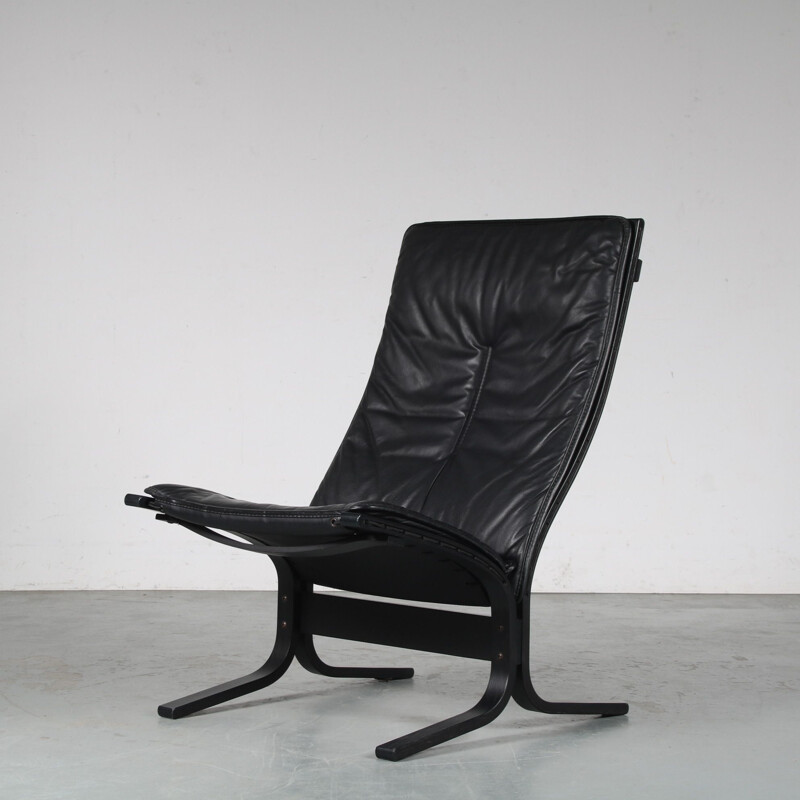 Fauteuil lounge vintage par Ingmar Relling pour Westnofa, Norvège 1970