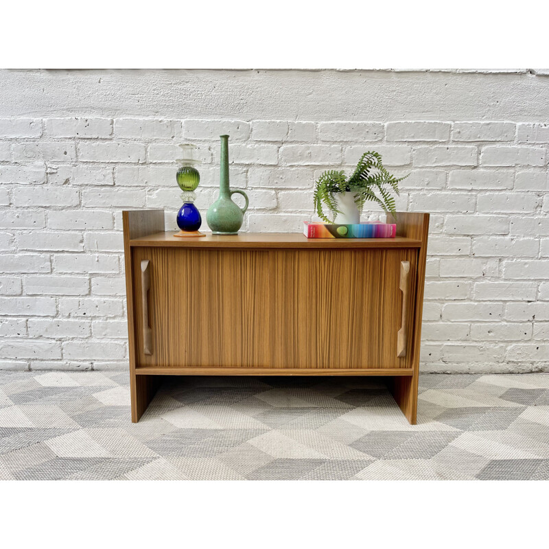 Vintage highboard with sliding doors, 1970