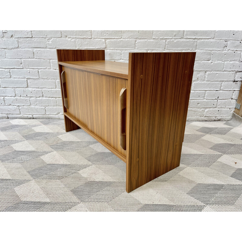 Vintage highboard with sliding doors, 1970