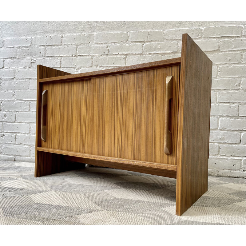 Vintage highboard with sliding doors, 1970