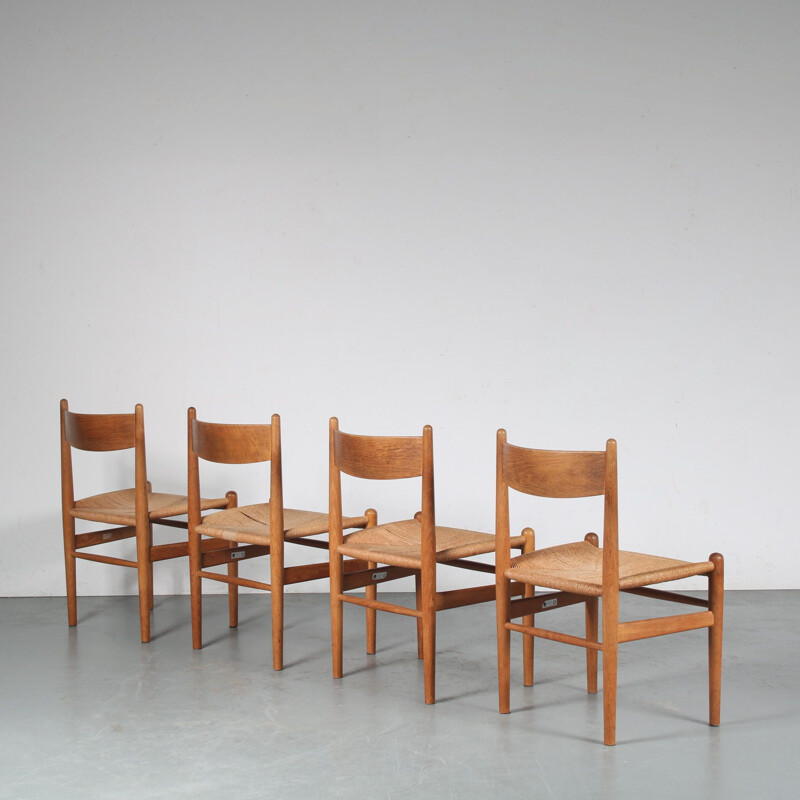 Set of 4 vintage "CH36" chairs by Hans J. Wegner for Carl Hansen, Denmark 1950