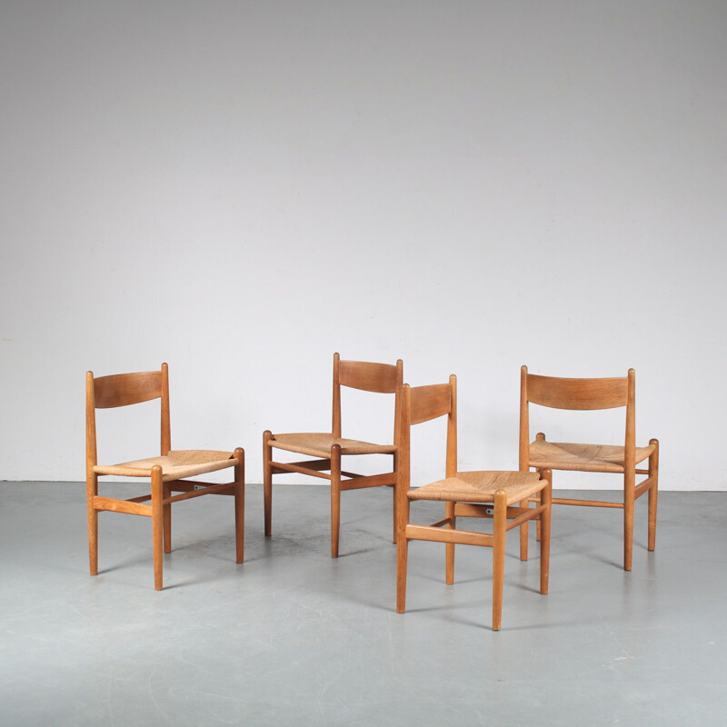 Set of 4 vintage "CH36" chairs by Hans J. Wegner for Carl Hansen, Denmark 1950