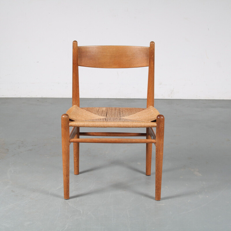 Ensemble de 4 chaises vintage "CH36" par Hans J. Wegner pour Carl Hansen, Danemark 1950