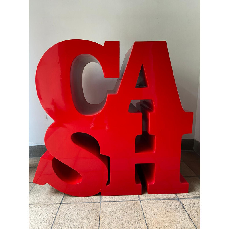 Vintage "Cash" sculpture in fiberglass by Maximilian Wiedemann