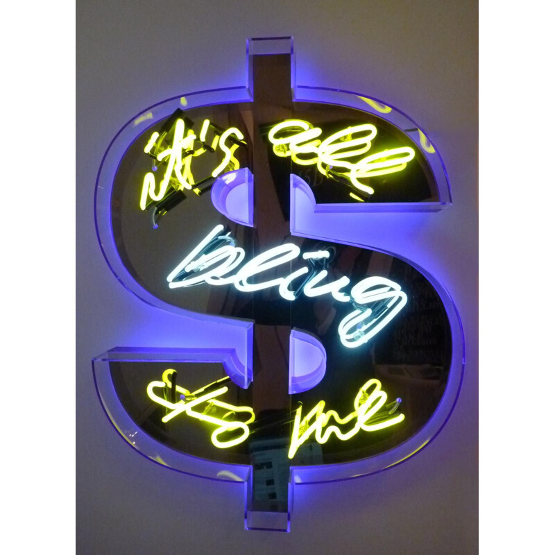 Lampe vintage "It's all bling to me" by Maximilian Wiedemann, 2015