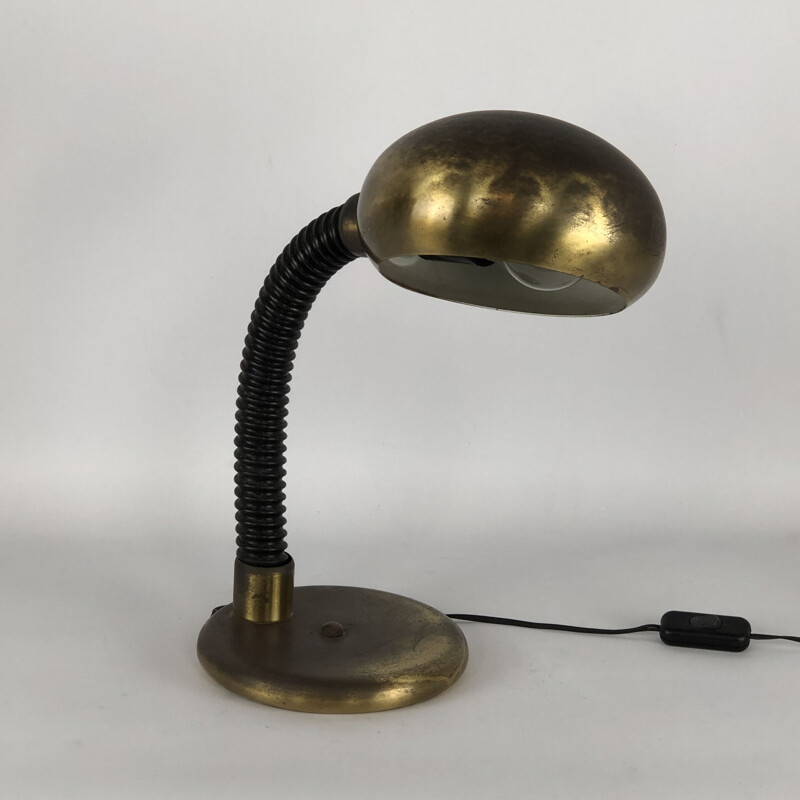 Lampe de table vintage en métal Targetti, 1970