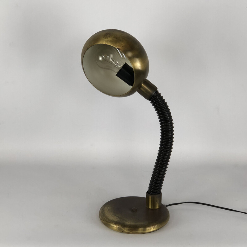 Lampe de table vintage en métal Targetti, 1970