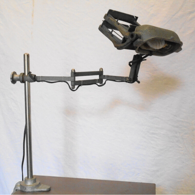 Vintage jeweler's workshop lamp for Gruber, 1950