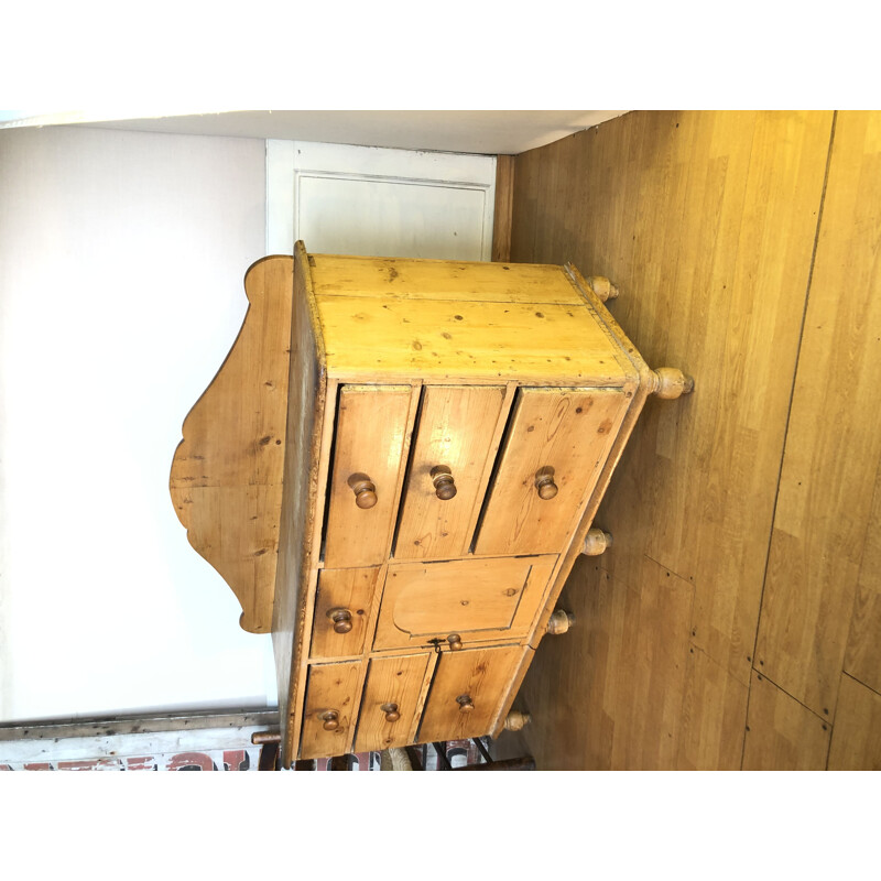 Vintage pine kitchen lowboard, 1900