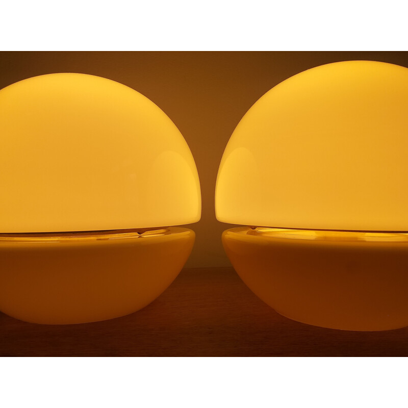 Pair of mid century table lamps, 1970s