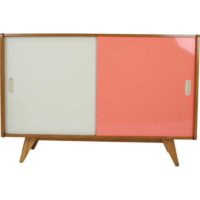 Vintage Sideboard aus Eichenholz von Jiří Jiroutek, Tschechoslowakei 1960