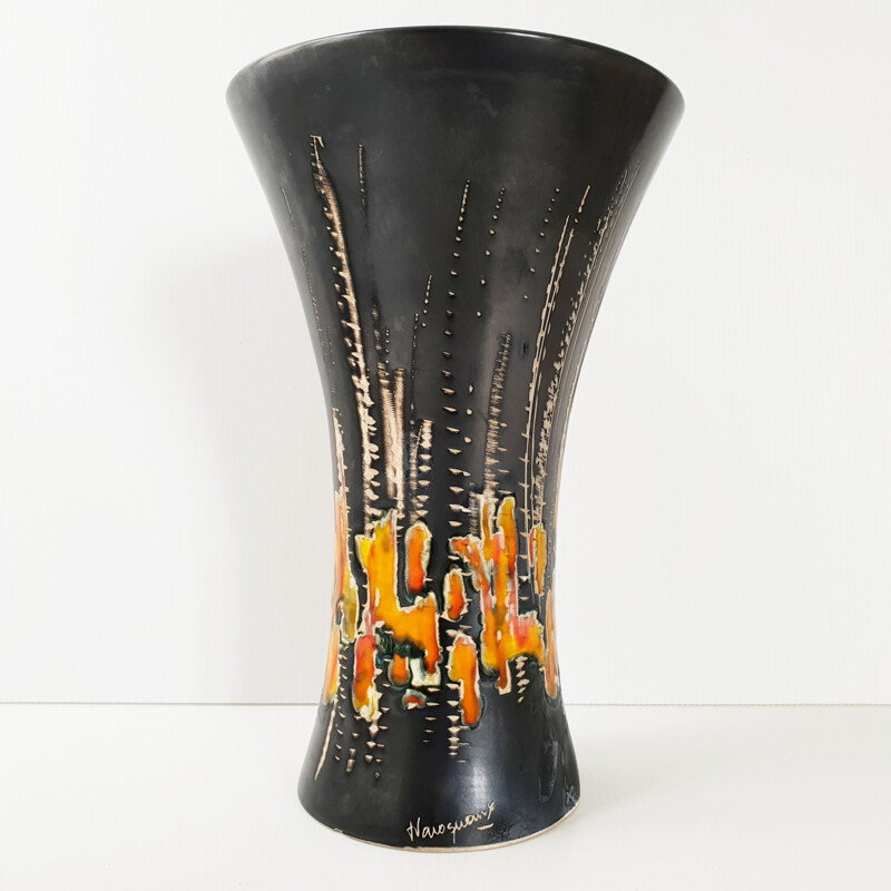 Vaso vintage di Jean Varoqueaux