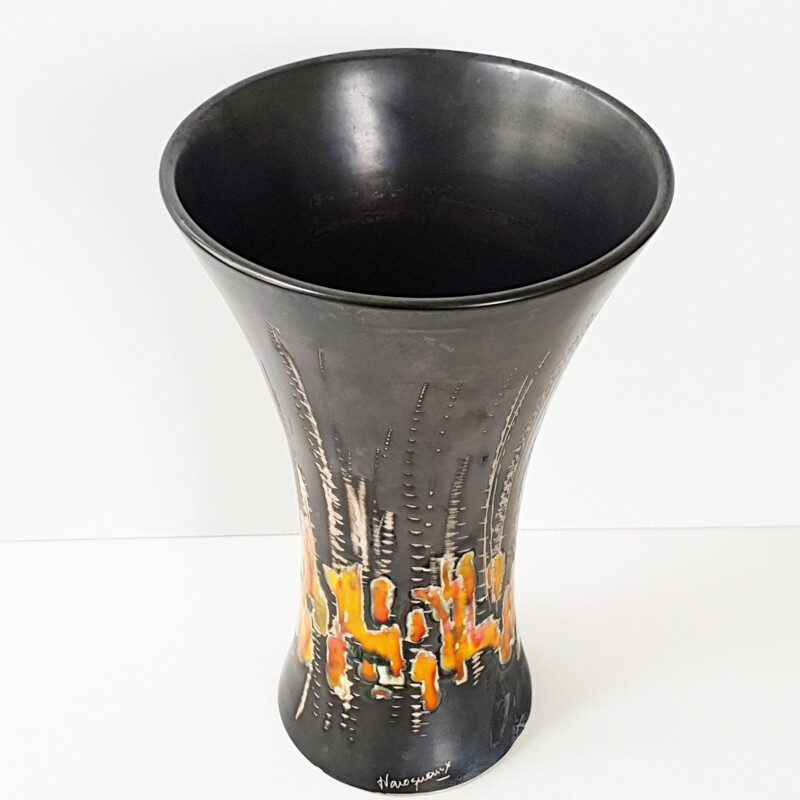Vintage-Vase von Jean Varoqueaux