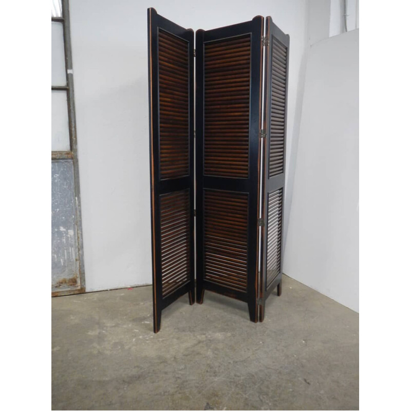 Mid century lime wood room divider