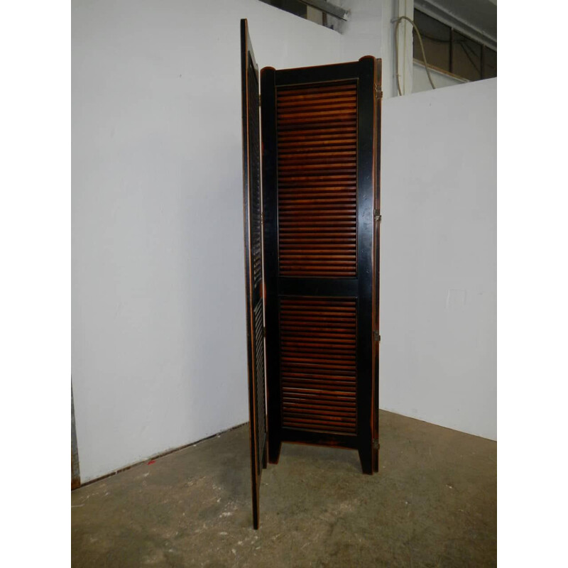 Mid century lime wood room divider