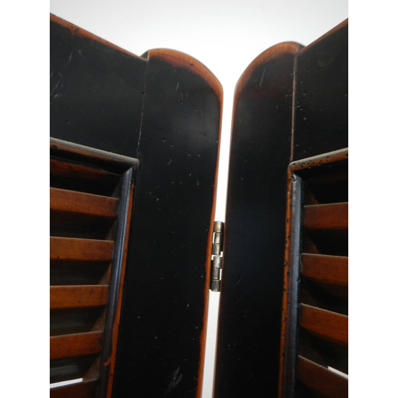 Mid century lime wood room divider