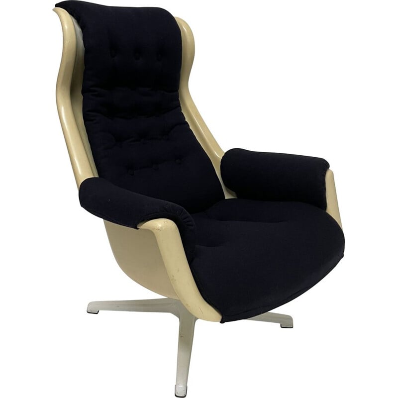 Mid century Galaxy swivel armchair by Alf Svensson and Yngve Sandstrom for DUX
