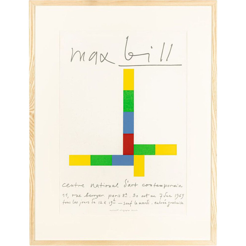 Manifesto d'epoca di Max Bill, 1969