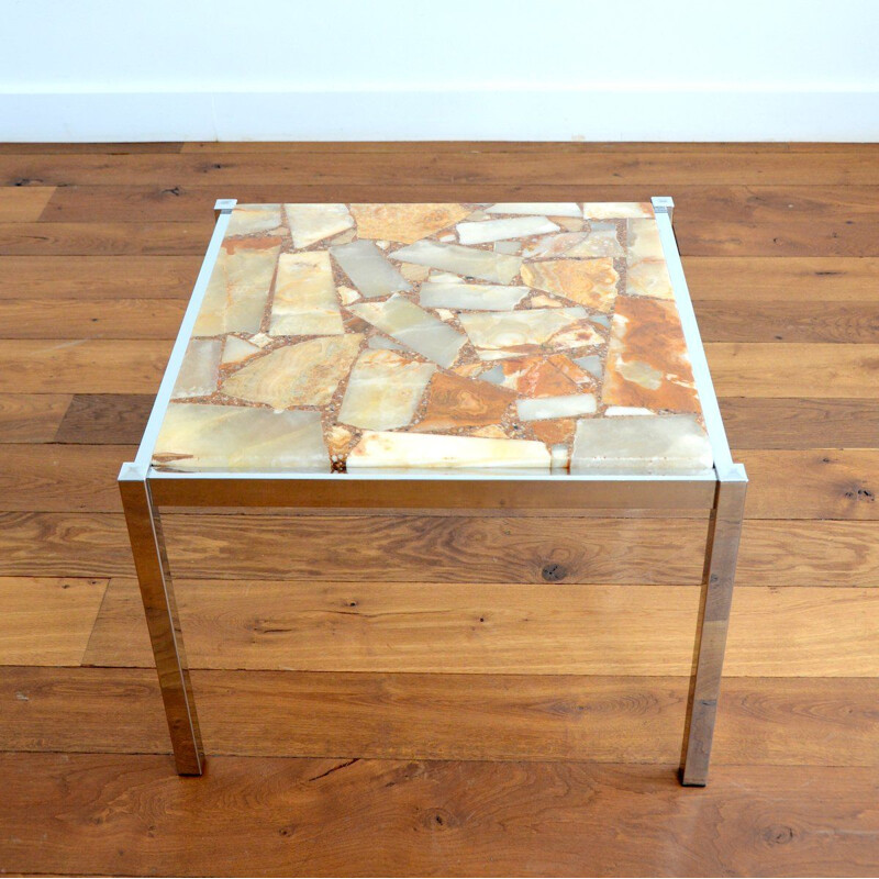 Vintage marble coffee table by APN, Germany 1970s