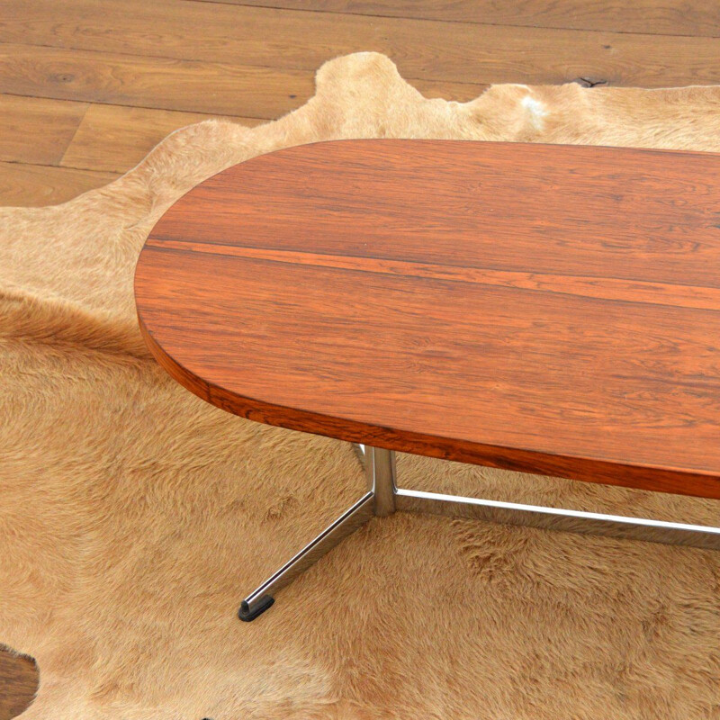 Table basse vintage design danois en palissandre, 1960
