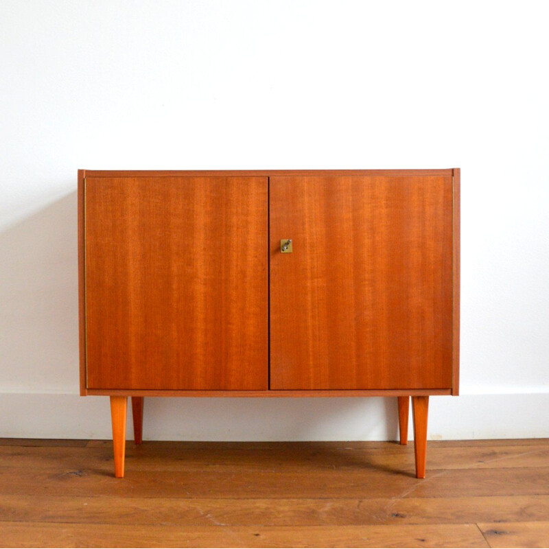 Scandinavian vintage 2 doors highboard, 1960