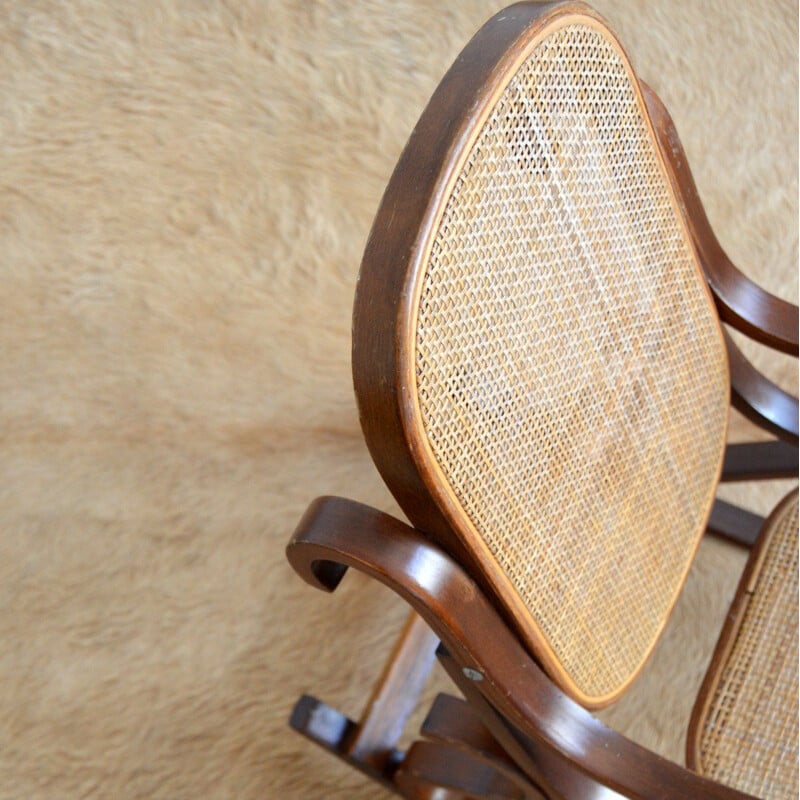 Vintage rocking chair for children by Thonet