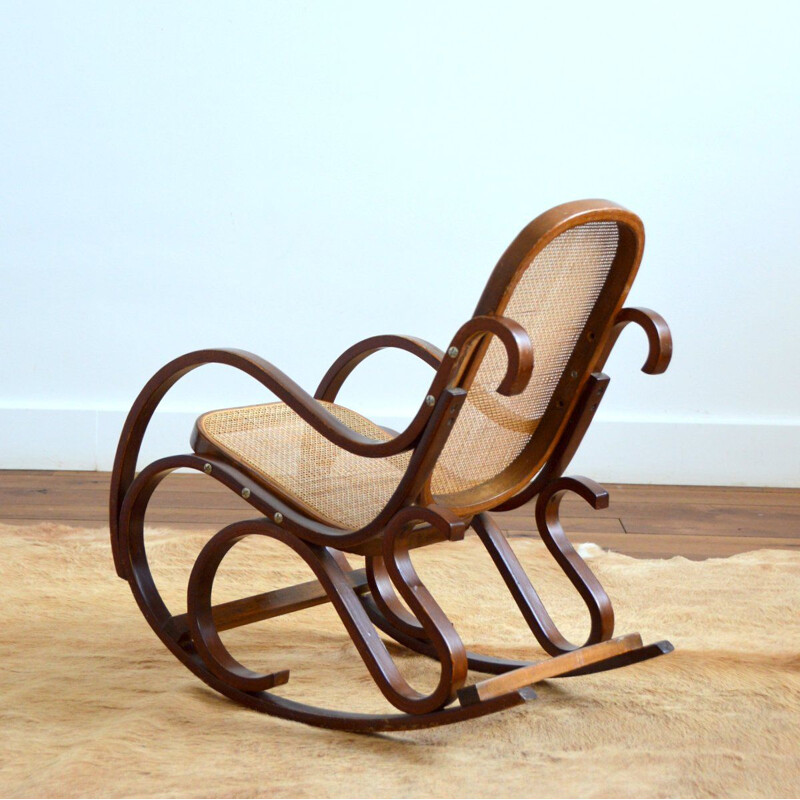 Cadeira de baloiço para crianças Vintage por Thonet