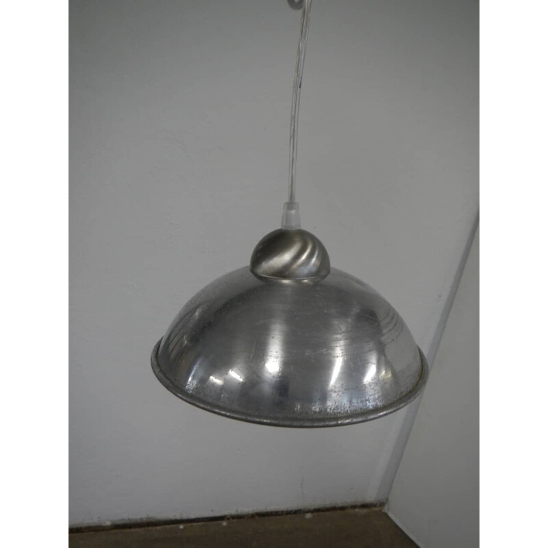 Mid century aluminum pendant lamp