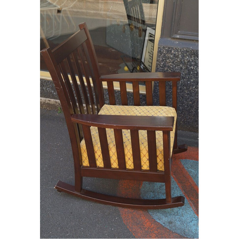 Pair of vintage American rocking chairs, 1980s