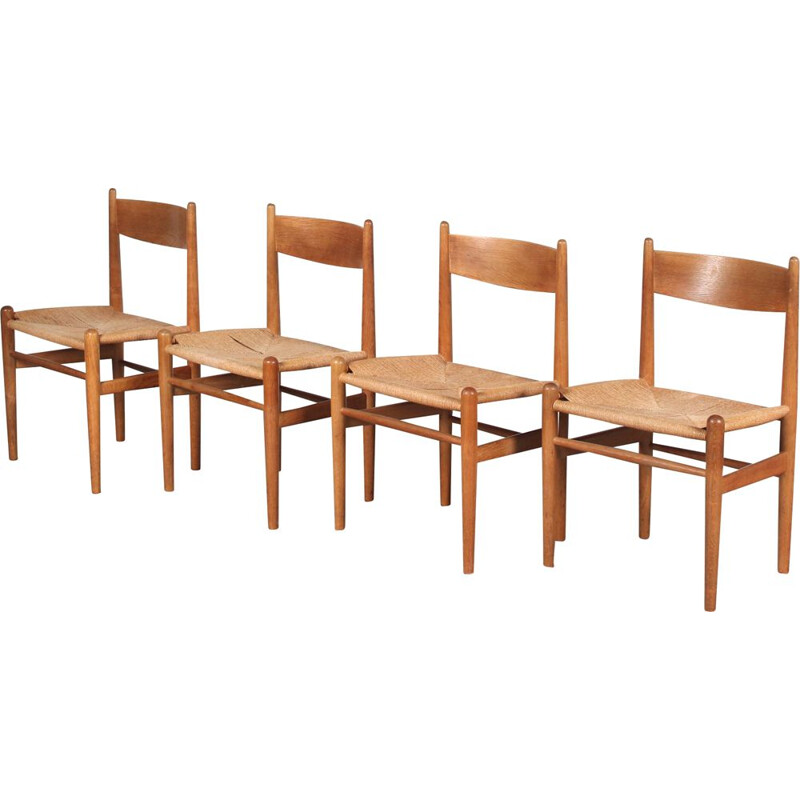 Set of 4 vintage "CH36" chairs by Hans J. Wegner for Carl Hansen, Denmark 1950