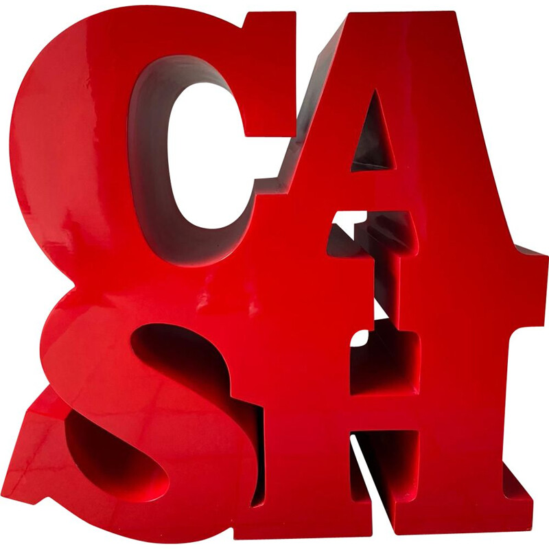 Vintage-Skulptur "Cash" aus Fiberglas von Maximilian Wiedemann
