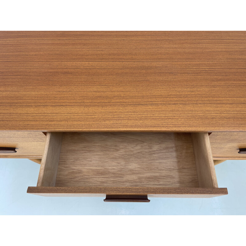 Vintage teak sideboard with 6 drawers by Frank Guille for Austinsuite London, England 1960s