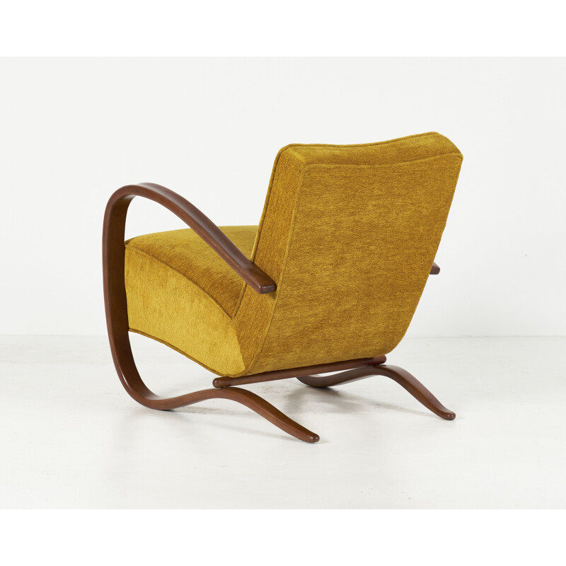 Vintage Halabala h-269 armchair by Jindrich Halabala, Czechoslovakia 1930s