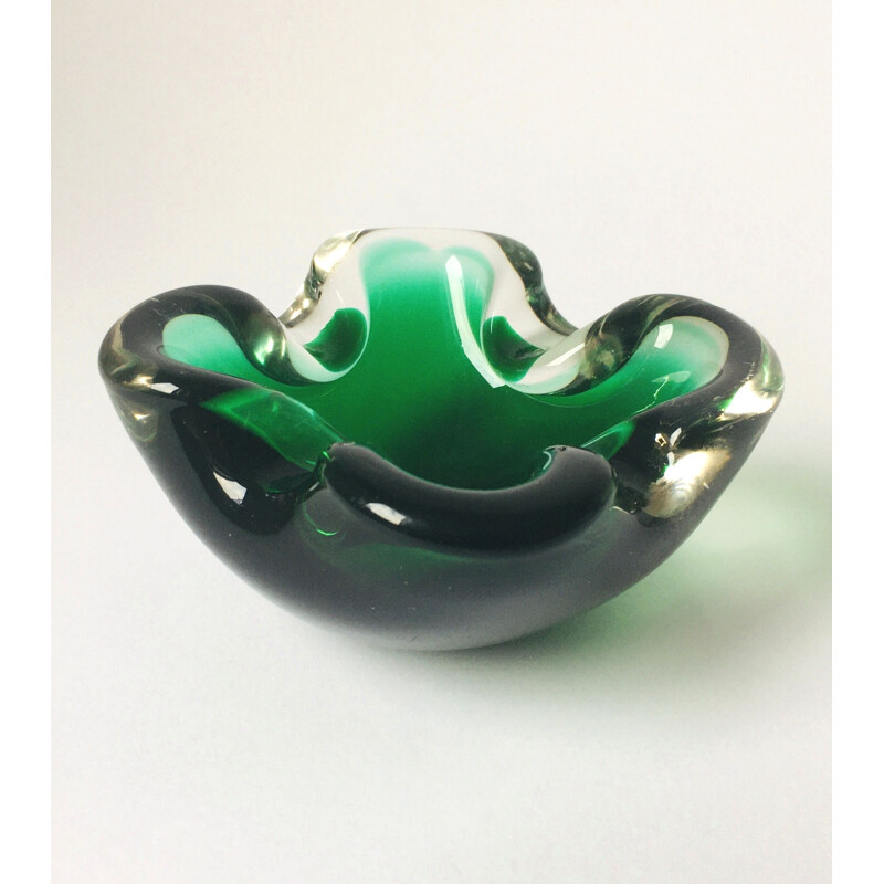 Mid-century Murano glass ashtray, Italy 1960s